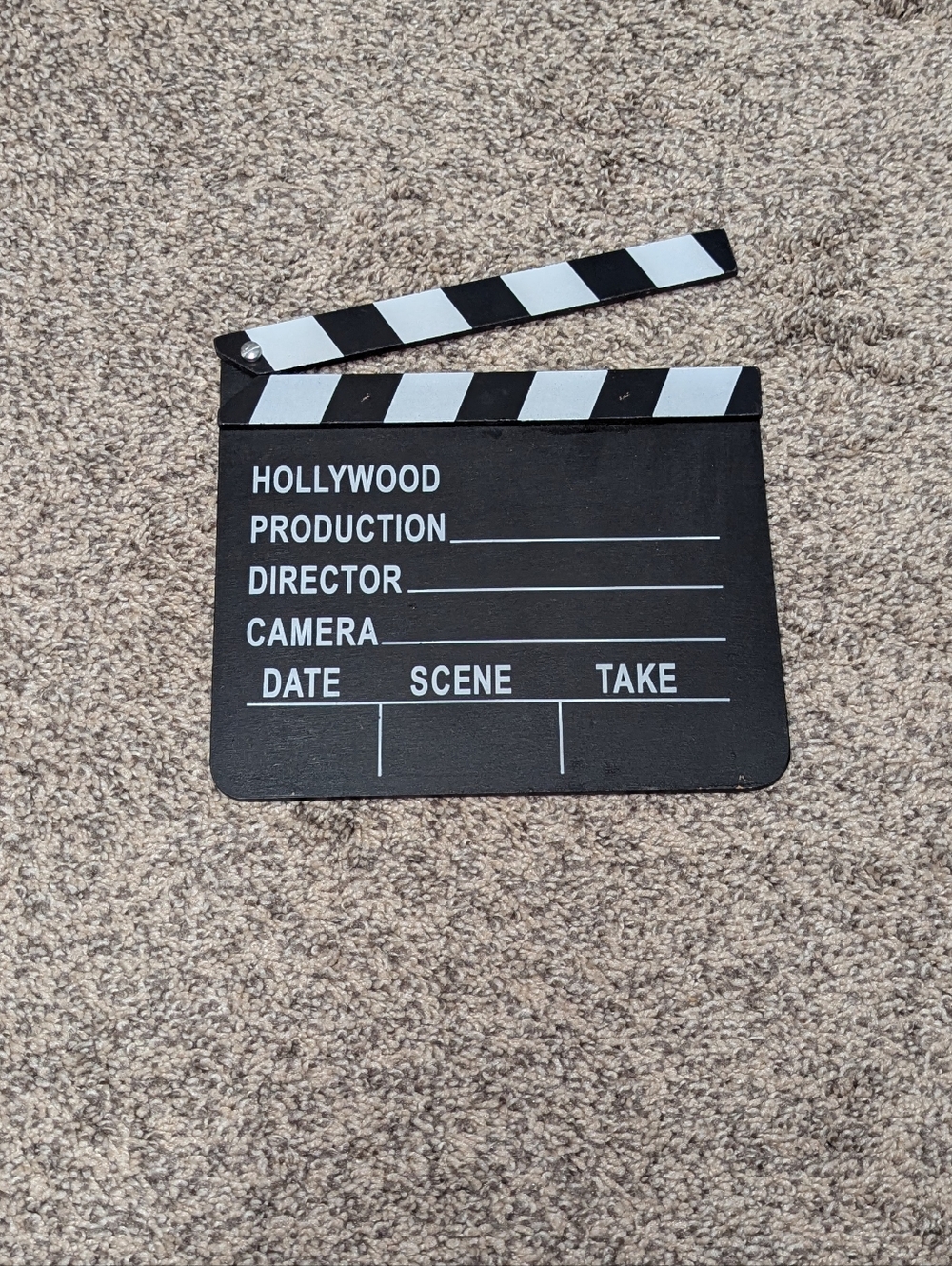 Source Unknown Black and White Movie Clapperboard